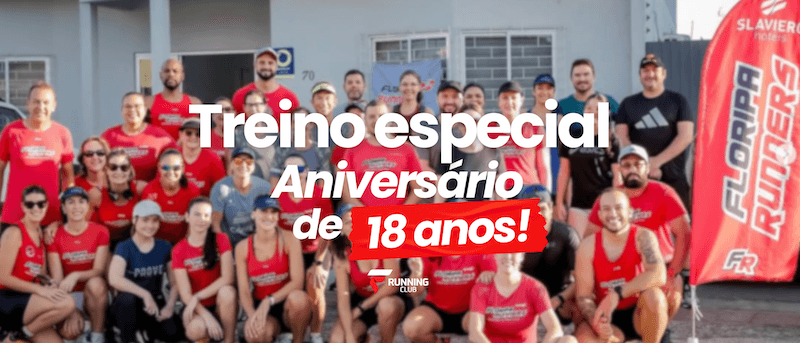 Banner — TREINO COMEMORATIVO – 18 ANOS DA FR RUNNING CLUB