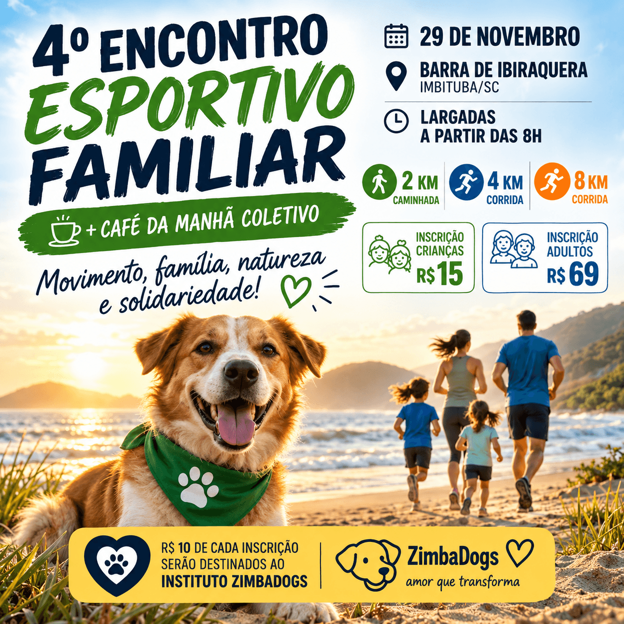 4 Encontro Esportivo Familiar Barra De Ibiraquera Caminhada E Corrida