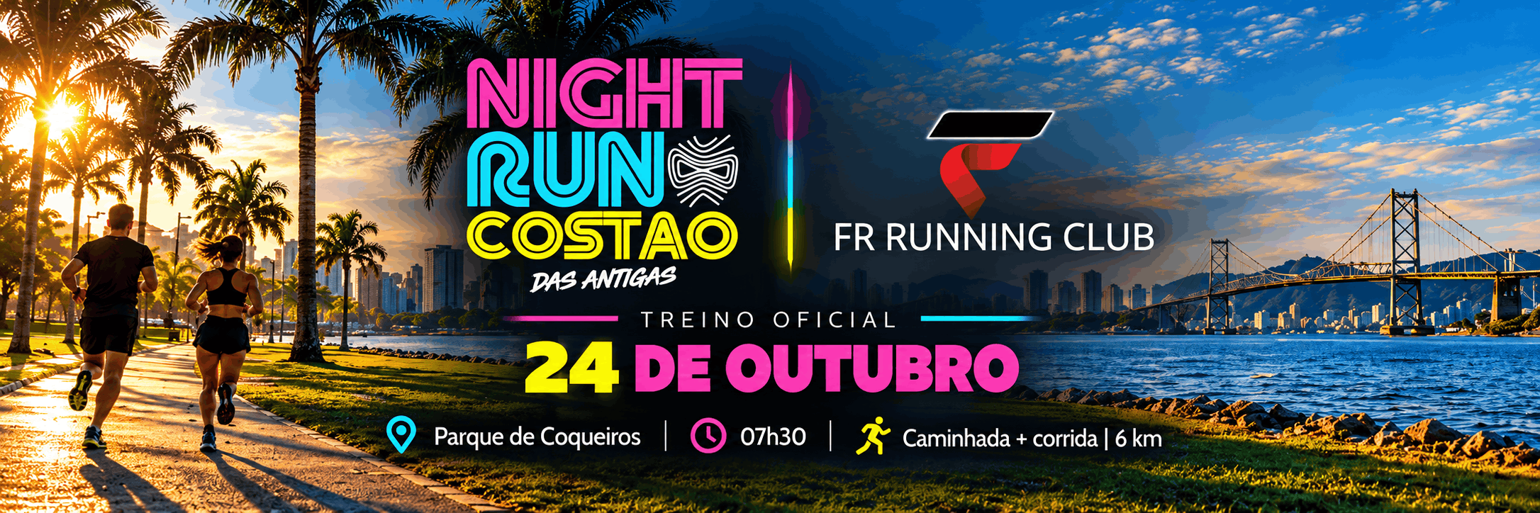 Banner — TREINÃO FR — NIGHT RUN COSTÃO DO SANTINHO