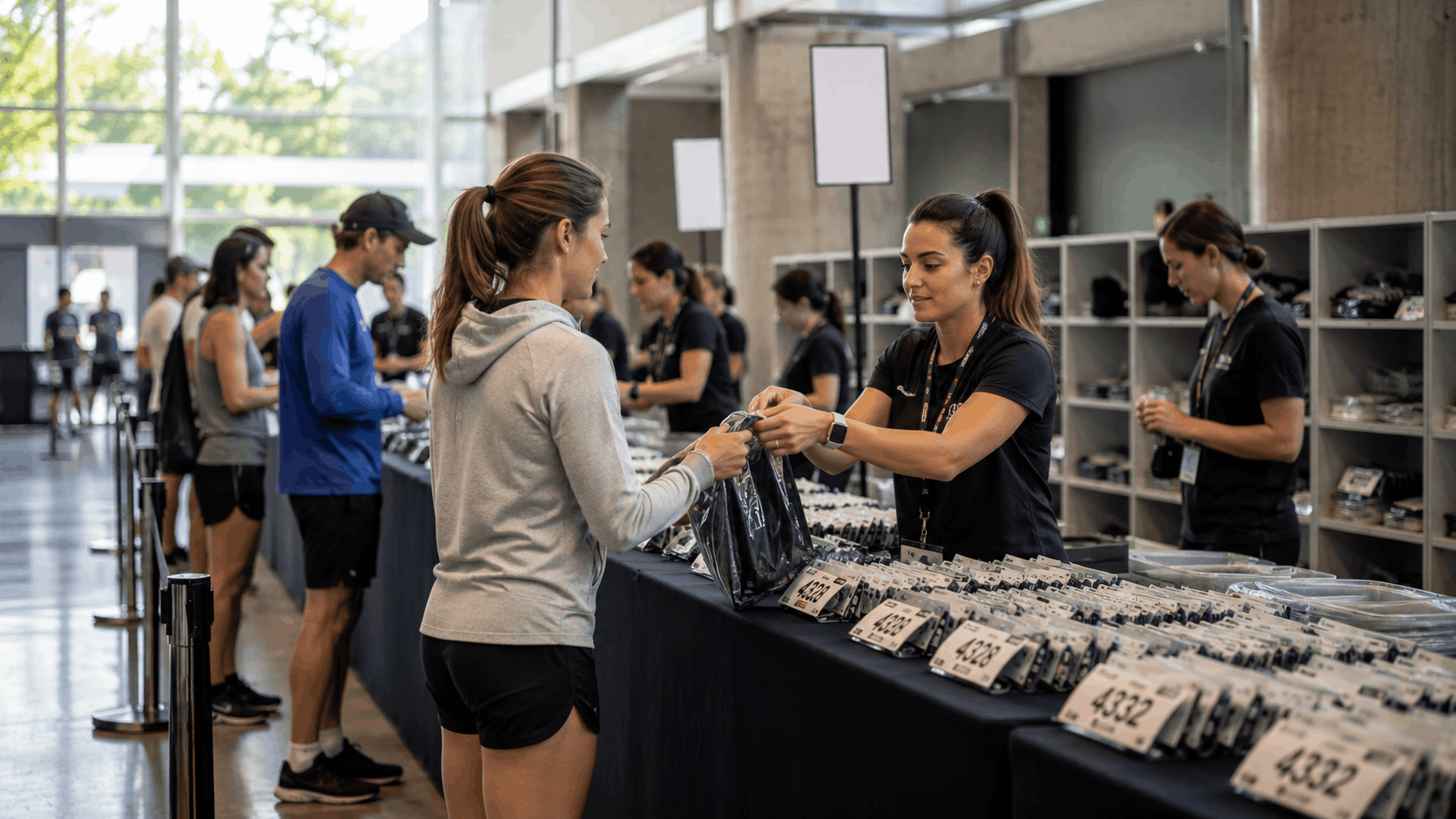 Como organizar a retirada de kits em eventos esportivos