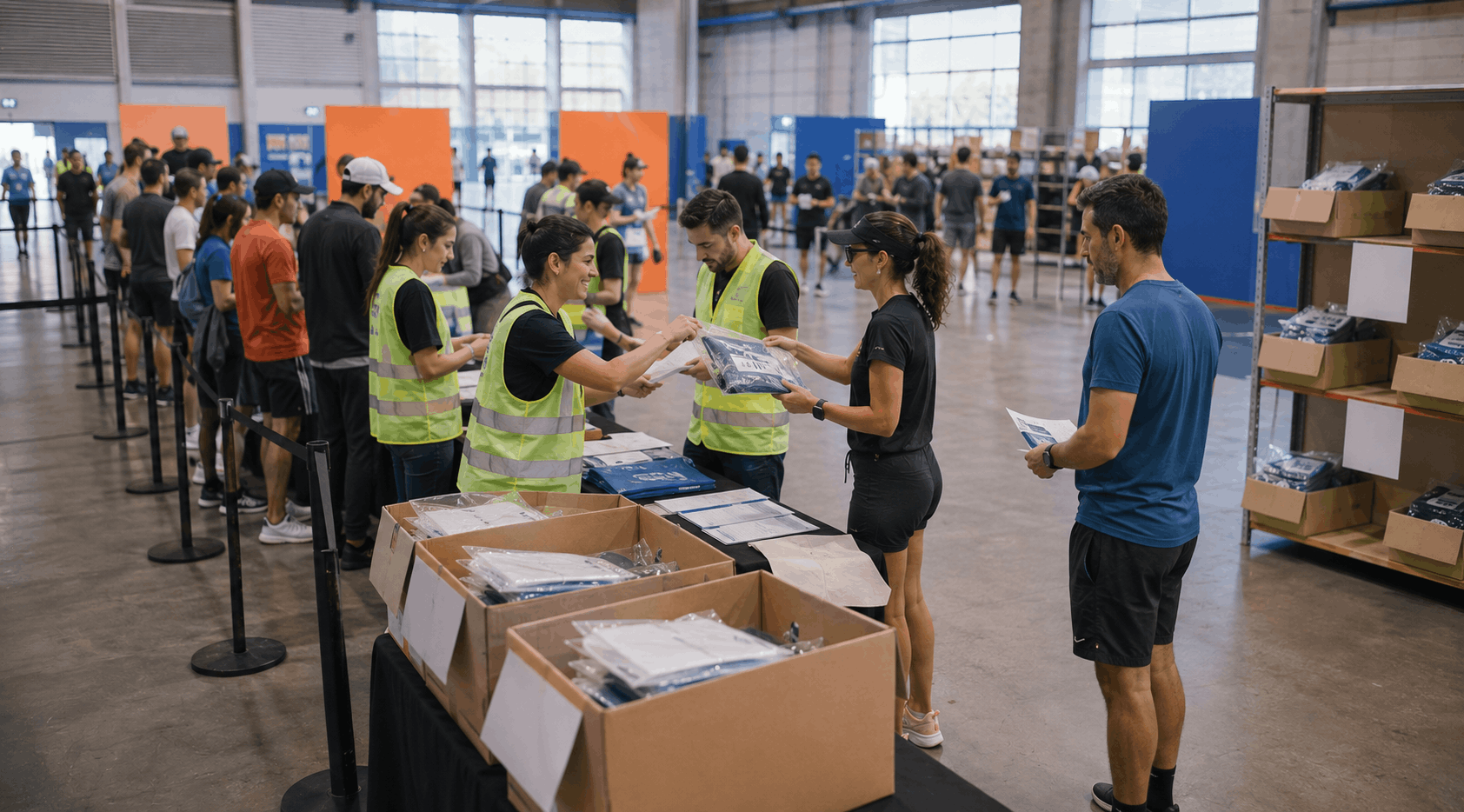 Como organizar a retirada de kits em corridas de rua