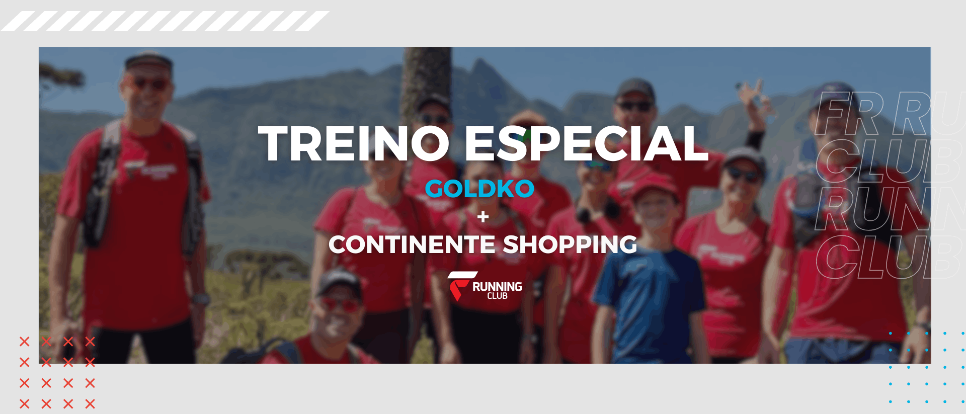 Banner — Treino Especial Goldko + Continente Shopping